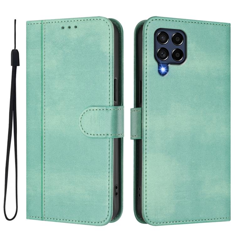 Custodia per telefono in pelle stile retrò con fibbia a giunzione lineare, For Samsung Galaxy M53 5G, For Samsung Galaxy M33 5G Global, For Samsung Galaxy M52