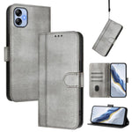 Custodia per telefono in pelle stile retrò con fibbia a giunzione lineare, For Galaxy A23 4G / 5G, For Galaxy A04 Core / A03 Core 4G, For Galaxy A04e 4G / F04 / M04 4G