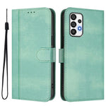 Custodia per telefono in pelle stile retrò con fibbia a giunzione lineare, For Galaxy A73 5G, For Galaxy A33 5G, For Galaxy A03 166mm