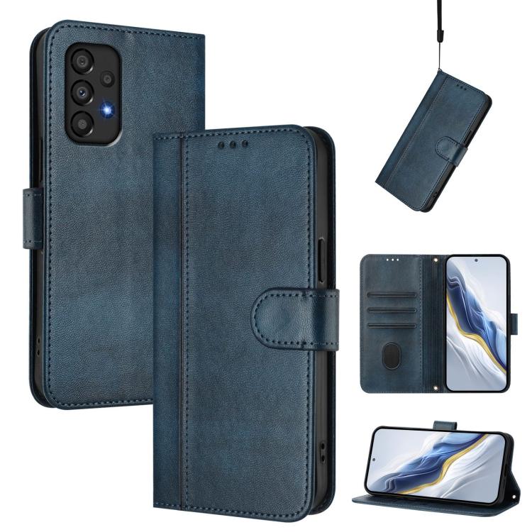 Custodia per telefono in pelle stile retrò con fibbia a giunzione lineare, For Galaxy A73 5G, For Galaxy A33 5G, For Galaxy A03 166mm