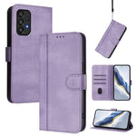 Custodia per telefono in pelle stile retrò con fibbia a giunzione lineare, For Galaxy A73 5G, For Galaxy A33 5G, For Galaxy A03 166mm