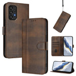 Custodia per telefono in pelle stile retrò con fibbia a giunzione lineare, For Galaxy A73 5G, For Galaxy A33 5G, For Galaxy A03 166mm