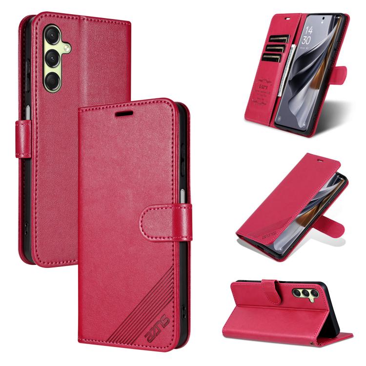 Custodia per telefono a libro in pelle con texture effetto montone AZNS, For Samsung Galaxy A36 5G, For Samsung Galaxy A16 5G, For Samsung Galaxy A55 5G, For Samsung Galaxy A35 5G, For Samsung Galaxy A15