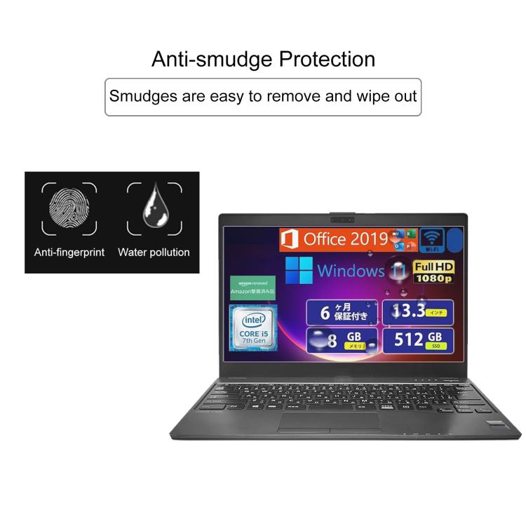 Pellicola vetro temperato 9H per Fujitsu LIFEBOOK A577 15.6"