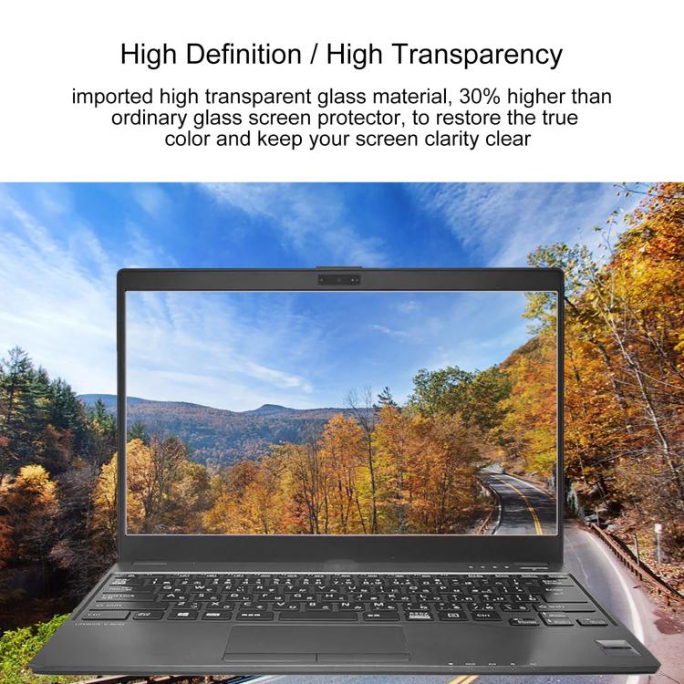 Pellicola vetro temperato 9H per Fujitsu LIFEBOOK A577 15.6"