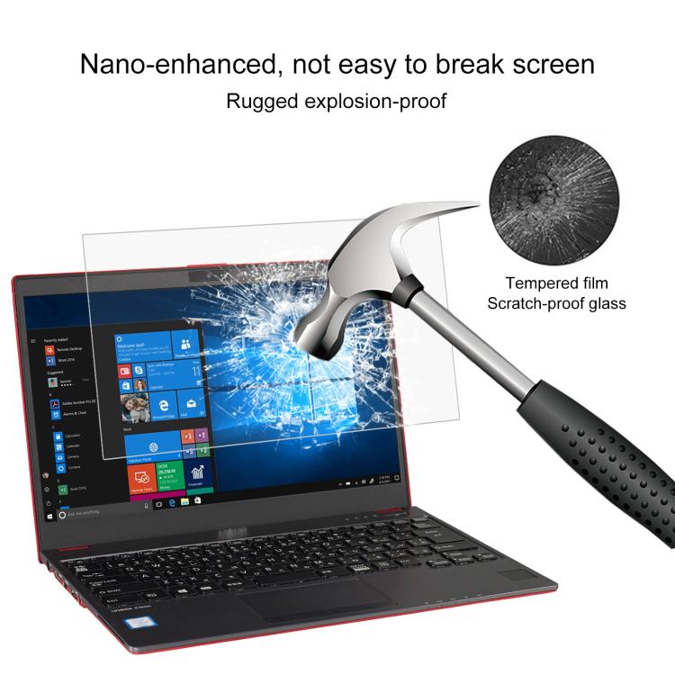 Pellicola vetro temperato 9H per Fujitsu LIFEBOOK A577 15.6"