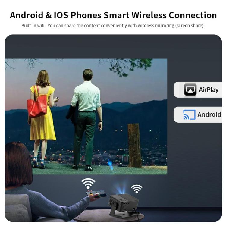 Proiettore smart AUN A32 Pro 720p con Android 13 e Wi-Fi - immagine 11