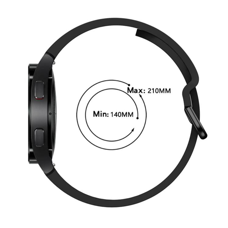 Cinturino per orologio in silicone con fibbia a sgancio rapido e tinta unita xDfind, For Samsung Galaxy Watch7 / Watch FE 40mm, For Samsung Galaxy Watch6 / Watch6 Classic