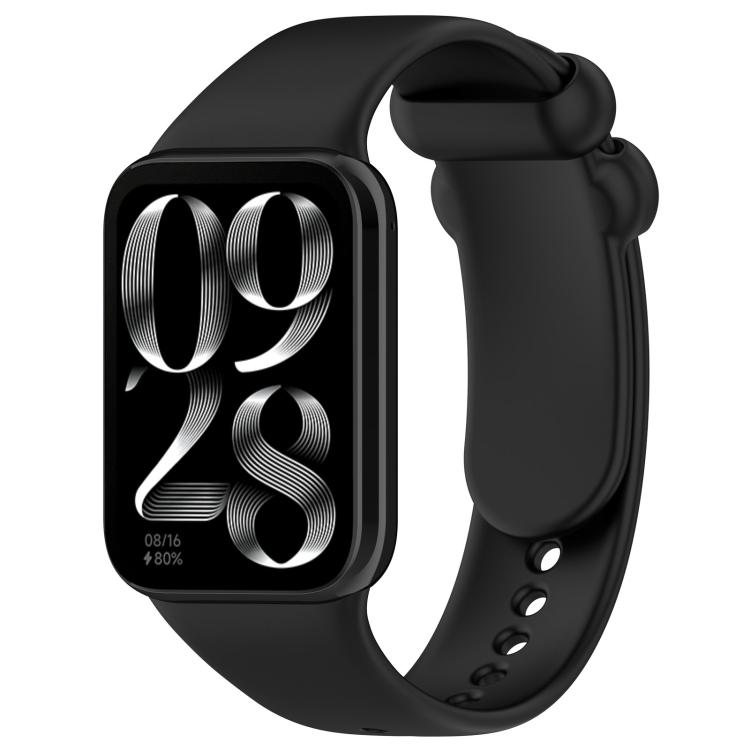 Cinturino per orologio xDfind in silicone nero tinta unita con fibbia, For Xiaomi Band 10 Pro/9 Pro/Redmi Watch 6/5/4, For Redmi Watch 6 / Watch 5 / Watch 4