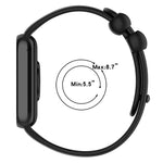 Cinturino per orologio xDfind in silicone nero tinta unita con fibbia, For Xiaomi Band 10 Pro/9 Pro/Redmi Watch 6/5/4, For Redmi Watch 6 / Watch 5 / Watch 4
