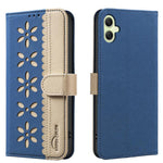 Custodia per telefono in pelle con motivo floreale traforato e protezione RFID., For Samsung Galaxy A35 5G, For Samsung Galaxy A05, For Samsung Galaxy A05S, For Samsung Galaxy A24 4G