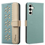 Custodia per telefono in pelle con motivo floreale traforato e protezione RFID., For Samsung Galaxy A26 5G, For Samsung Galaxy A16, For Samsung Galaxy A15, For Samsung Galaxy A55 5G
