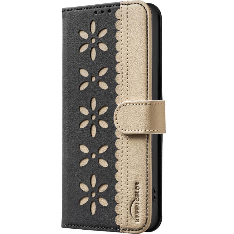 Custodia per telefono in pelle con motivo floreale traforato e protezione RFID., For Samsung Galaxy A26 5G, For Samsung Galaxy A16, For Samsung Galaxy A15, For Samsung Galaxy A55 5G