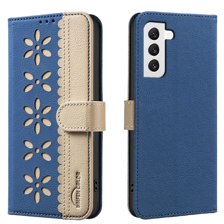 Custodia per telefono in pelle con motivo floreale traforato e protezione RFID., For Samsung Galaxy S21 FE 5G, For Samsung Galaxy S21 5G, For Samsung Galaxy S21+ 5G, For Samsung Galaxy S21 Ultra 5G