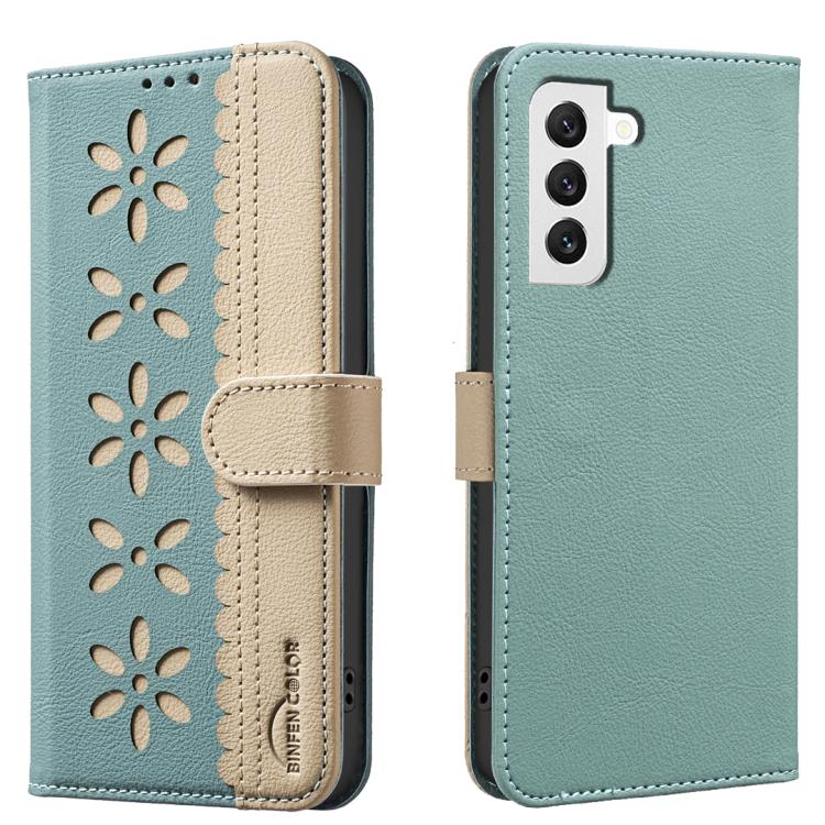 Custodia per telefono in pelle con motivo floreale traforato e protezione RFID., For Samsung Galaxy S21 FE 5G, For Samsung Galaxy S21 5G, For Samsung Galaxy S21+ 5G, For Samsung Galaxy S21 Ultra 5G