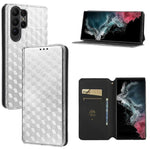 Custodia per telefono in pelle con texture a griglia cubica., For Samsung Galaxy S20 FE 2022 / 5G / 4G, For Samsung Galaxy S22 Ultra 5G, For Samsung Galaxy S22+ 5G, For Samsung Galaxy S22 5G