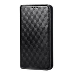 Custodia per telefono in pelle con texture a griglia cubica., For Samsung Galaxy S21 FE 5G, For Samsung Galaxy S21 5G, For Samsung Galaxy S21+ 5G, For Samsung Galaxy S21 Ultra 5G