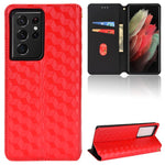 Custodia per telefono in pelle con texture a griglia cubica., For Samsung Galaxy S20 Ultra 5G, For Samsung Galaxy S20, For Samsung Galaxy S20+