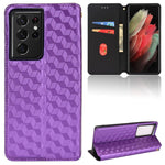 Custodia per telefono in pelle con texture a griglia cubica., For Samsung Galaxy S20 Ultra 5G, For Samsung Galaxy S20, For Samsung Galaxy S20+