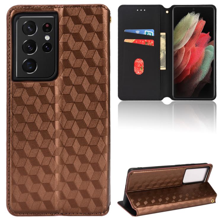 Custodia per telefono in pelle con texture a griglia cubica., For Samsung Galaxy S20 Ultra 5G, For Samsung Galaxy S20, For Samsung Galaxy S20+