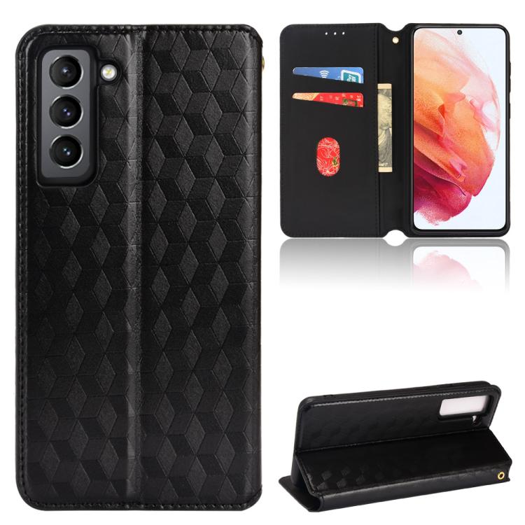 Custodia per telefono in pelle con texture a griglia cubica., For Samsung Galaxy S20 Ultra 5G, For Samsung Galaxy S20, For Samsung Galaxy S20+