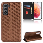 Custodia per telefono in pelle con texture a griglia cubica., For Samsung Galaxy S20 Ultra 5G, For Samsung Galaxy S20, For Samsung Galaxy S20+