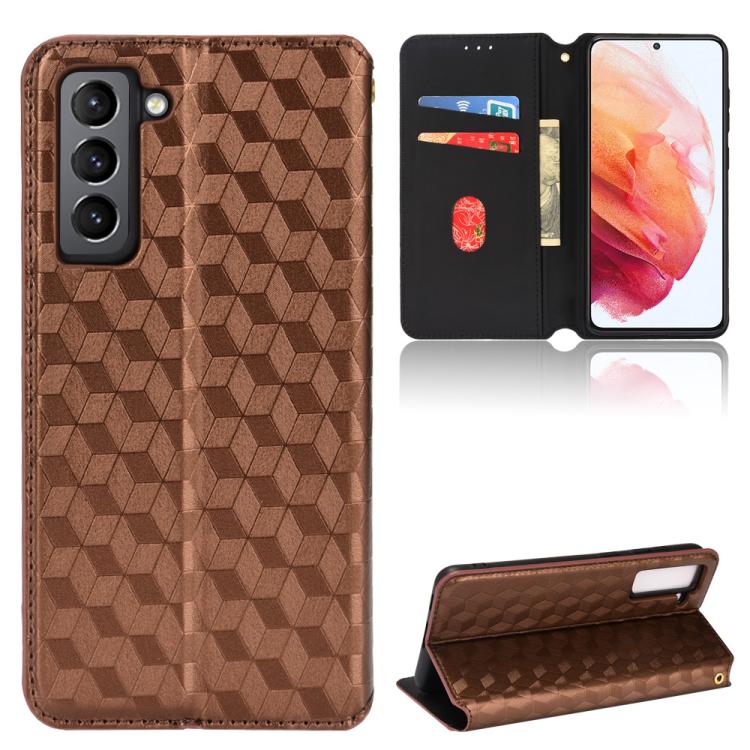 Custodia per telefono in pelle con texture a griglia cubica., For Samsung Galaxy S20 Ultra 5G, For Samsung Galaxy S20, For Samsung Galaxy S20+