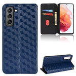 Custodia per telefono in pelle con texture a griglia cubica., For Samsung Galaxy S20 Ultra 5G, For Samsung Galaxy S20, For Samsung Galaxy S20+