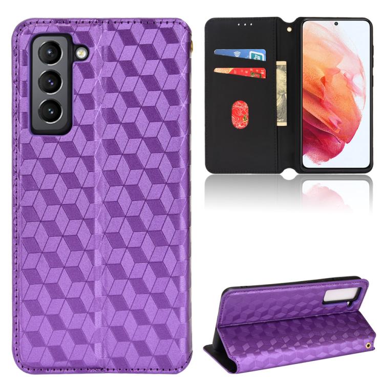 Custodia per telefono in pelle con texture a griglia cubica., For Samsung Galaxy S20 Ultra 5G, For Samsung Galaxy S20, For Samsung Galaxy S20+