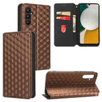 Custodia per telefono in pelle con texture a griglia cubica., For Samsung Galaxy A34 5G, For Samsung Galaxy A54 5G, For Samsung Galaxy A23e / A23s, For Samsung Galaxy A04 4G / M13 5G