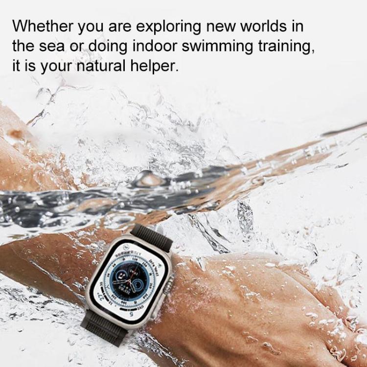 Cinturino per orologio xDfind in nylon a doppia sezione con passante, For Apple Watch 46mm / 49mm / 45mm / 44mm, For Apple Watch 42mm / 41mm / 40mm / 38mm