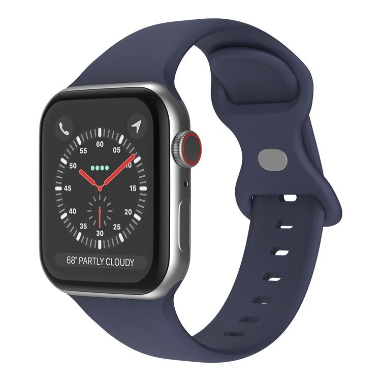 Cinturino per orologio in silicone con fibbia a farfalla xDfind, For Apple Watch 46mm / 49mm / 45mm / 44mm, For Apple Watch 42mm / 41mm / 40mm / 38mm