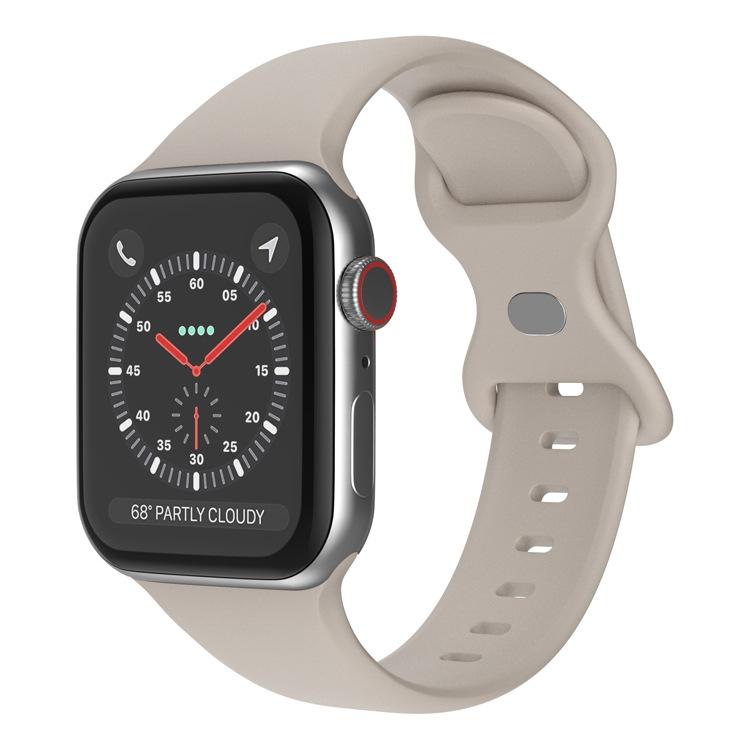 Cinturino per orologio in silicone con fibbia a farfalla xDfind, For Apple Watch 46mm / 49mm / 45mm / 44mm, For Apple Watch 42mm / 41mm / 40mm / 38mm