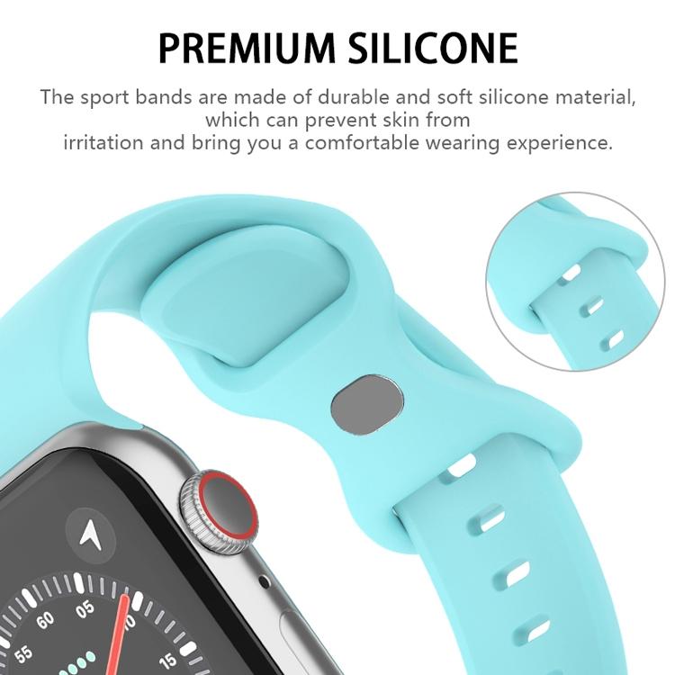 Cinturino per orologio in silicone con fibbia a farfalla xDfind, For Apple Watch 46mm / 49mm / 45mm / 44mm, For Apple Watch 42mm / 41mm / 40mm / 38mm