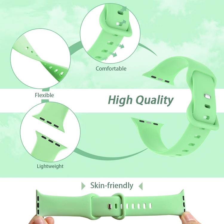 Cinturino per orologio in silicone con fibbia a farfalla xDfind, For Apple Watch 46mm / 49mm / 45mm / 44mm, For Apple Watch 42mm / 41mm / 40mm / 38mm