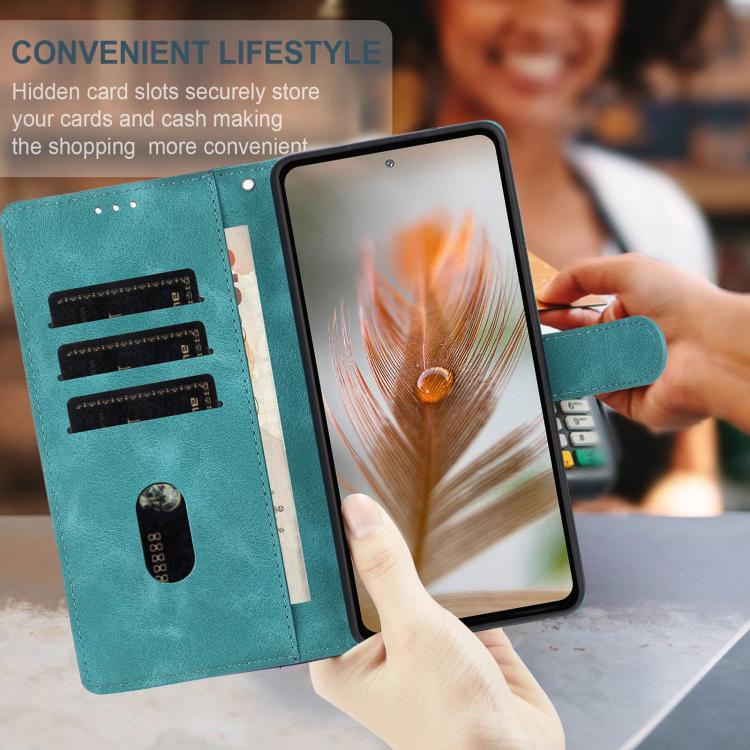 Custodia per telefono in similpelle con effetto piuma goffrato, piacevole al tatto., For Samsung Galaxy A22 5G, For Samsung Galaxy A32 4G, For Samsung Galaxy A72