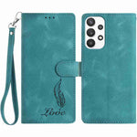Custodia per telefono in similpelle con effetto piuma goffrato, piacevole al tatto., For Samsung Galaxy A22 5G, For Samsung Galaxy A32 4G, For Samsung Galaxy A72