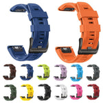 Cinturino per orologio sportivo in silicone xDfind, tinta unita., For Gamin 22mm
