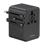 Caricabatterie da viaggio universale USAMS CC310 da 70 W con tre porte Type-C e due porte USB-A, CC310