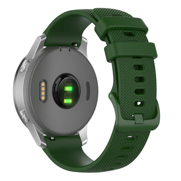 Cinturino per orologio in silicone a tinta unita con motivo a quadri piccoli xDfind, 18mm For Garmin Venu 2S / Move 3S / Active S, 20mm For Garmin Forerunner 570 42mm/245/645