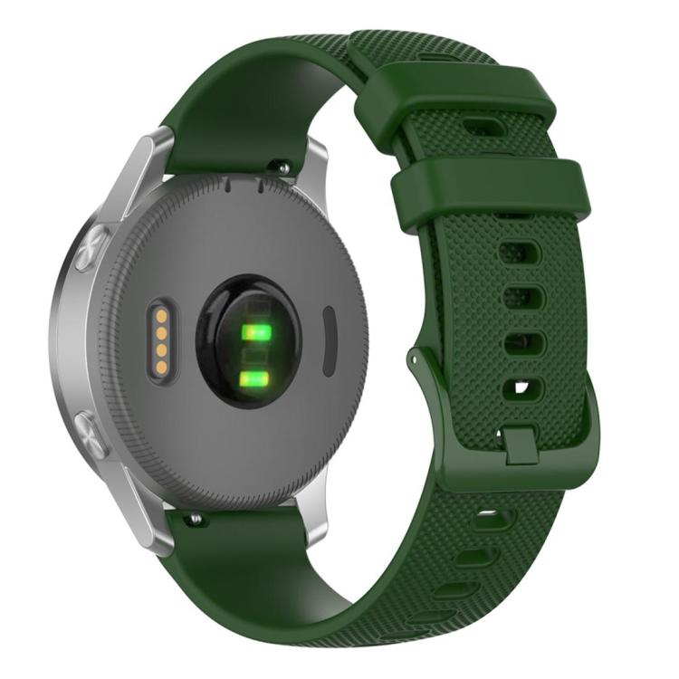 Cinturino per orologio in silicone a tinta unita con motivo a quadri piccoli xDfind, 18mm For Garmin Venu 2S / Move 3S / Active S, 20mm For Garmin Forerunner 570 42mm/245/645