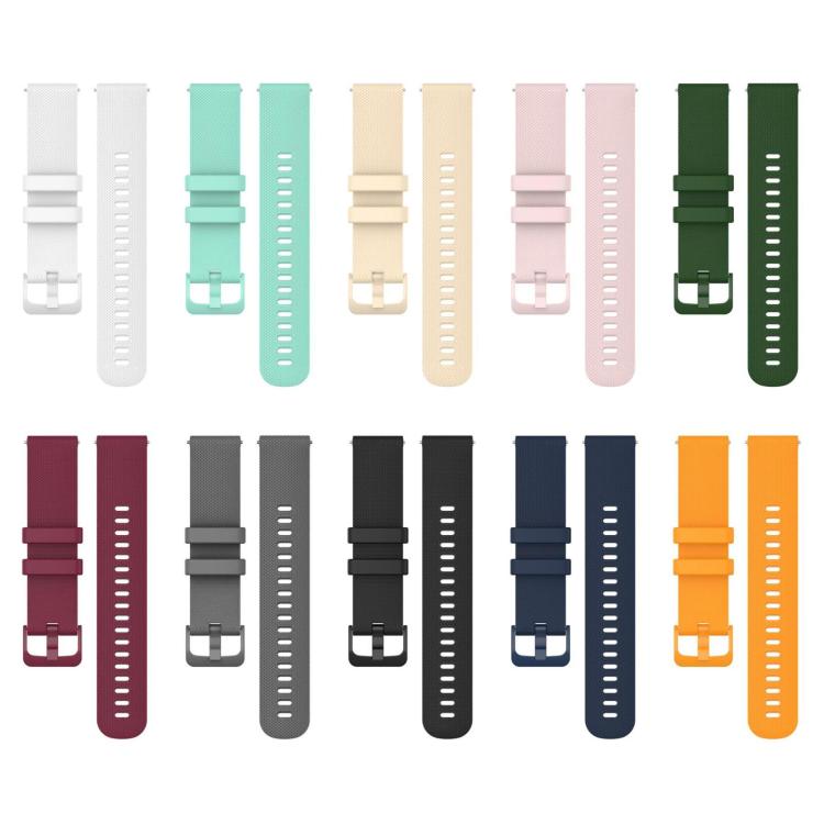 Cinturino per orologio in silicone a tinta unita con motivo a quadri piccoli xDfind, 18mm For Garmin Venu 2S / Move 3S / Active S, 20mm For Garmin Forerunner 570 42mm/245/645