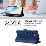 Custodia in pelle con chiusura magnetica, 9 scomparti per carte e cerniera, con cinturino da polso., For Samsung Galaxy S26+ 5G, For Samsung Galaxy S26 Edge 5G, For Samsung Galaxy S26 Ultra 5G, For Samsung Galaxy S26 5G