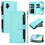 Custodia in pelle con chiusura magnetica, 9 scomparti per carte e cerniera, con cinturino da polso., For Samsung Galaxy XCover 7 Pro, For Samsung Galaxy XCover 7, For Samsung Galaxy XCover6 Pro, For Samsung Galaxy XCover 5