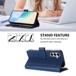Custodia in pelle con chiusura magnetica, 9 scomparti per carte e cerniera, con cinturino da polso., For Samsung Galaxy A24 4G, For Samsung Galaxy A23 5G / 4G / M23, For Samsung Galaxy A32 5G / M32 5G, For Samsung Galaxy A04 Core / A03 Core