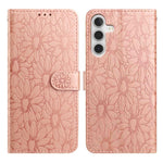 Custodia per telefono in pelle con motivo a margherite in rilievo, For Samsung Galaxy A24 4G, For Samsung Galaxy A23 5G