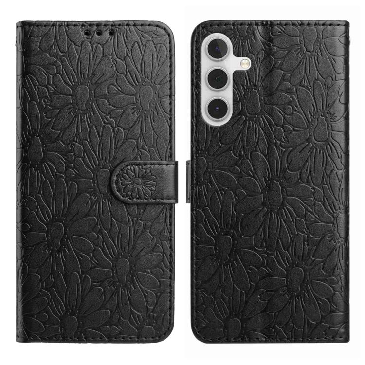 Custodia per telefono in pelle con motivo a margherite in rilievo, For Samsung Galaxy A24 4G, For Samsung Galaxy A23 5G