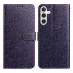 Custodia per telefono in pelle con motivo a margherite in rilievo, For Samsung Galaxy A24 4G, For Samsung Galaxy A23 5G