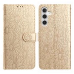 Custodia per telefono in pelle con motivo a margherite in rilievo, For Samsung Galaxy A04, For Samsung Galaxy A04s / A13 5G