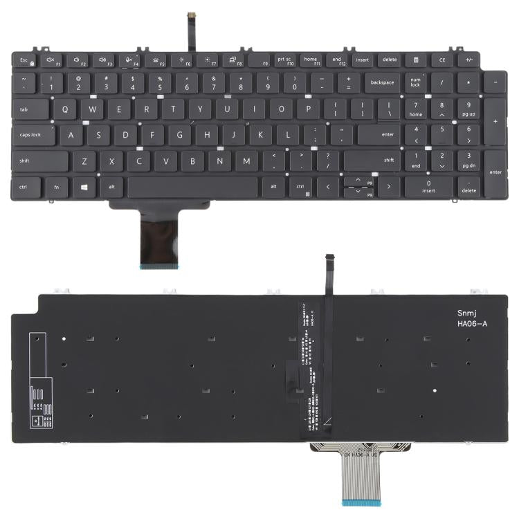 Tastiera USA di ricambio per Dell Precision 7550, 7750, 7560 e 7760